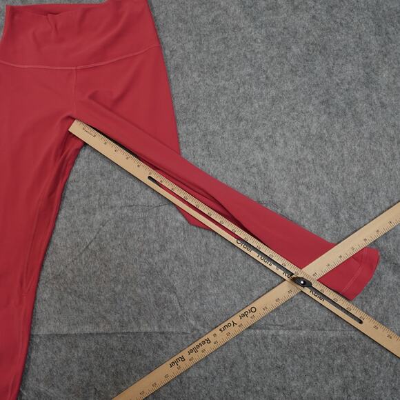 Lululemon Leggings Womens 6 Align High Rise Crop 23" Red Yoga Soft Run Workout - Picture 4 of 8